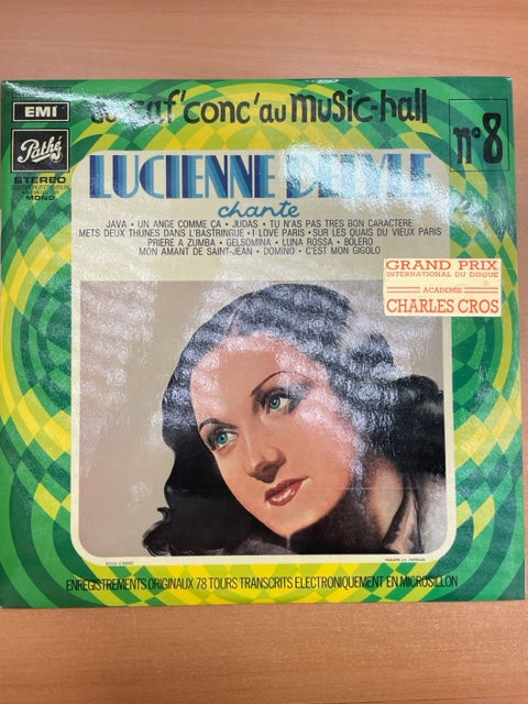 Vinyle Lucienne Delyle chante collection Du caf'conc au Music-Hall n°8- 3000 partitions, livres et vinyles d'occasion en vente sur notre site internet gastonmusicclub.fr Gaston Music Store