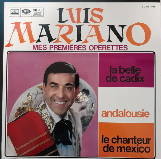 Vinyle Luis Mariano Mes premières opérettes-3000 partitions, livres et vinyles d'occasion en vente sur notre site internet gastonmusicclub.fr Gaston Music Store