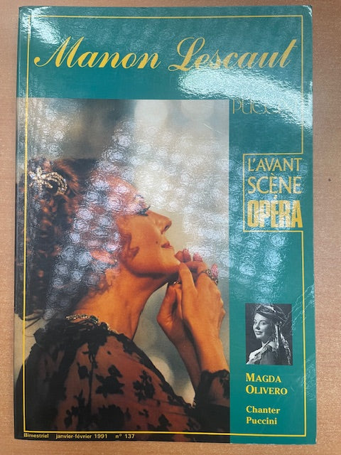 Puccini Manon Lescaut - Revue Avant-scène opéra n°137-3000 partitions, livres et vinyles d'occasion en vente sur notre site internet gastonmusicclub.fr Gaston Music Store