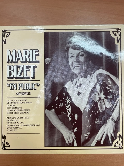 Vinyle Marie Bizet En public- 3000 partitions, livres et vinyles d'occasion en vente sur notre site internet gastonmusicclub.fr Gaston Music Store