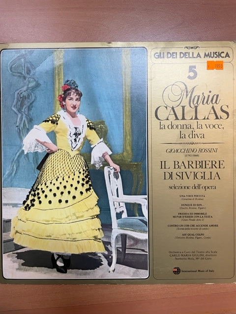 Vinyle Gioacchino Rossini extraits du Barbier de Séville Maria Callas