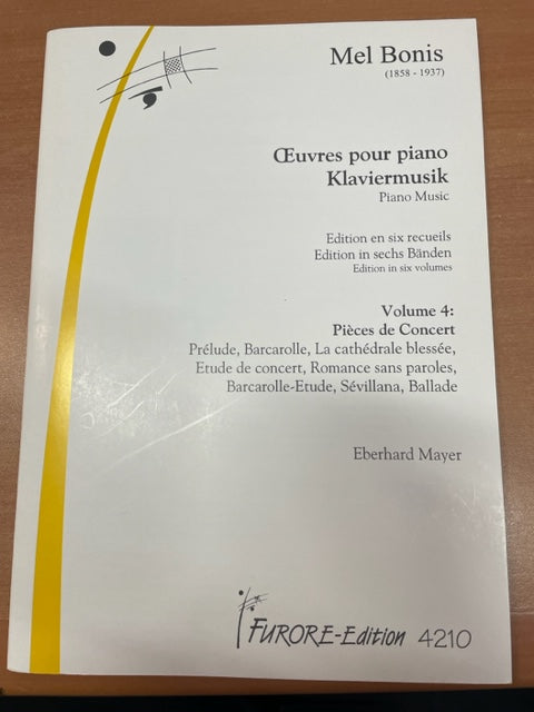 Mel Bonis Oeuvres pour piano volume 4 pièces de concert