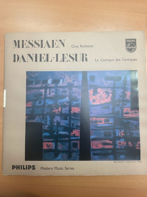 Vinyle Messiaen Cinq rechants - Daniel-Lesure Le cantique des cantiques