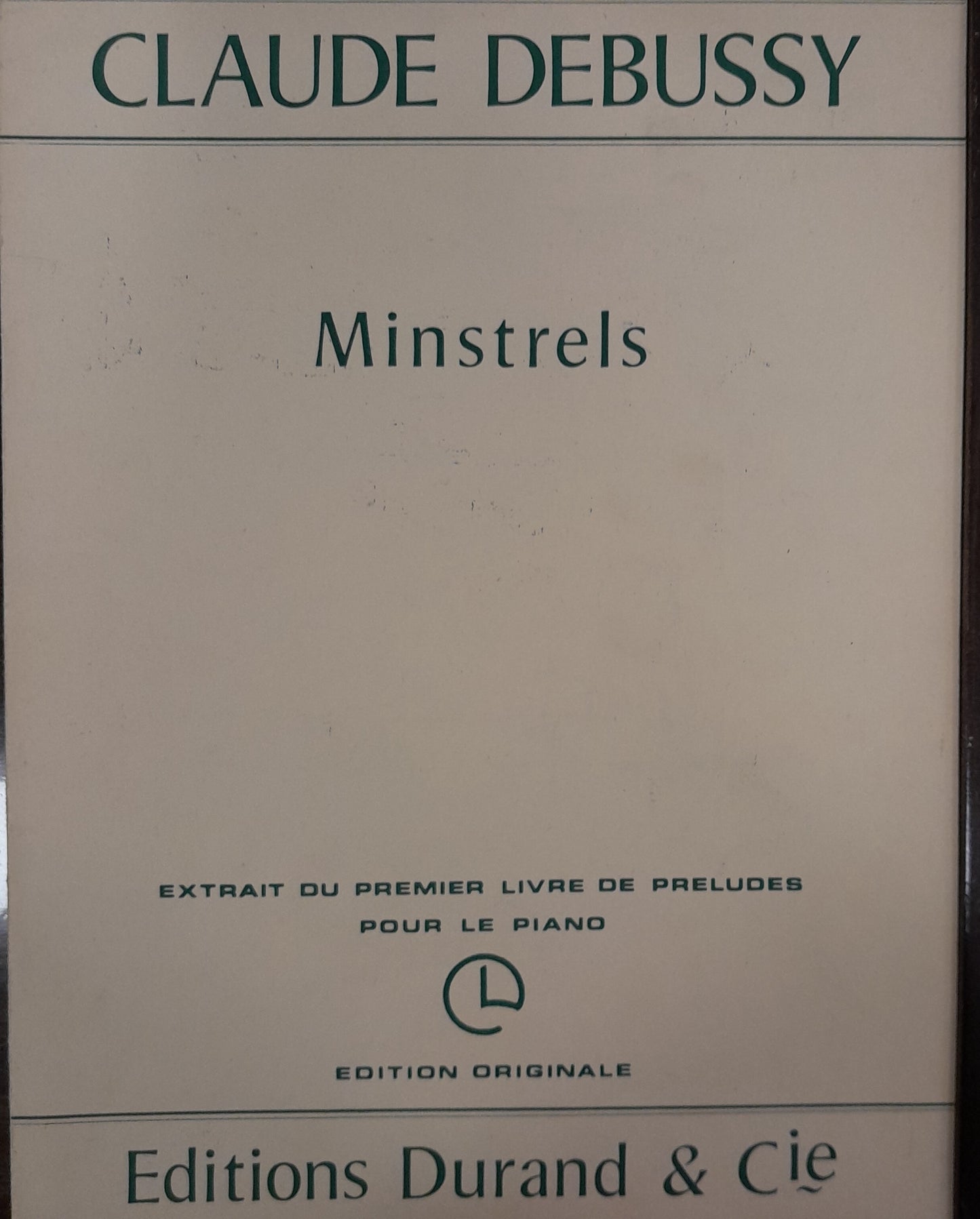 Claude Debussy Minstrels (extrait de "Préludes")pour piano-3000 partitions, livres et vinyles d'occasion en vente sur notre site internet gastonmusicclub.fr Gaston Music Store