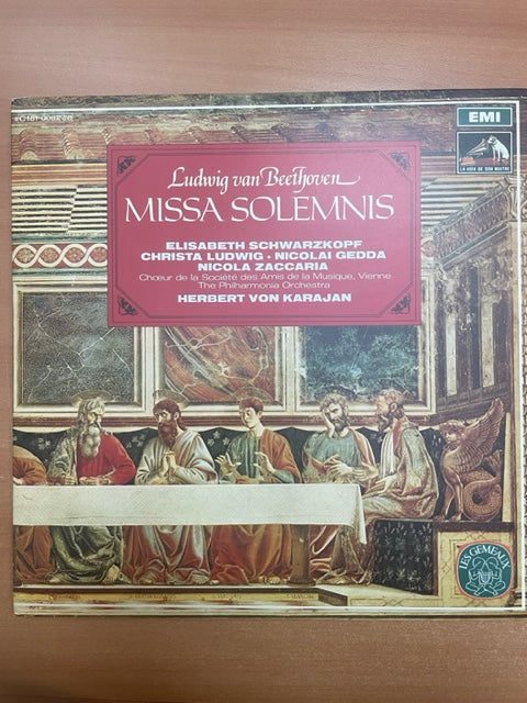 Coffret Vinyles Beethoven Missa Solemnis (2 disques) direction H.von Karajan