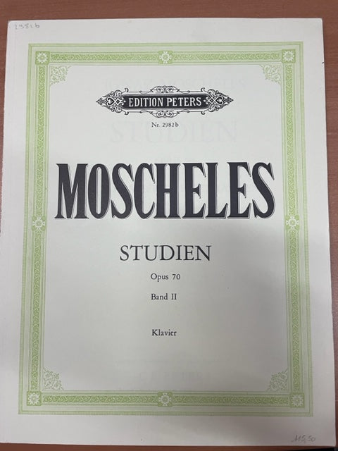 Moscheles Studien Opus 70 volume 2 pour piano