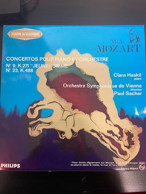 Vinyle Mozart Clara Haskil Concertos pour piano et orchestre n°9 et 23-3000 partitions, livres et vinyles d'occasion en vente sur notre site internet gastonmusicclub.fr Gaston Music Store