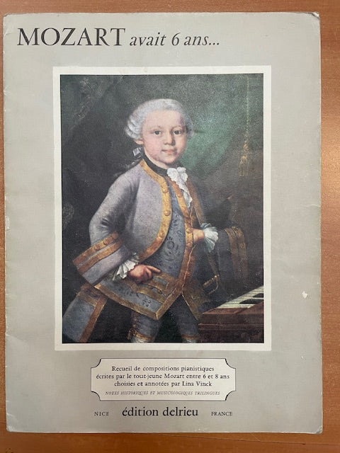 Mozart avait 6 ans..Partition piano-3000 partitions, livres et vinyles d'occasion en vente sur notre site internet gastonmusicclub.fr Gaston Music Store