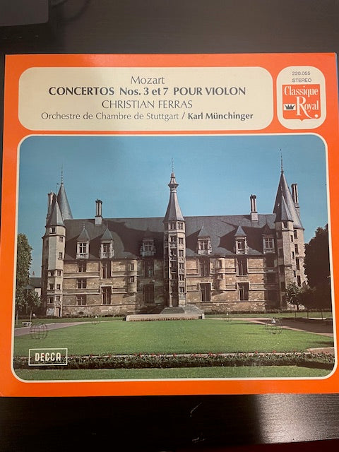 Vinyle Mozart Christian Ferras Concertos n°3 et 7 pour violon-3000 partitions, livres et vinyles d'occasion en vente sur notre site internet gastonmusicclub.fr Gaston Music Store