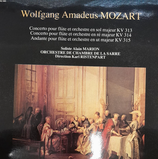 Vinyle Mozart Alain Marion Concertos pour flûte et orchestre KV 313 - 314 & 315 -3000 partitions, livres et vinyles d'occasion en vente sur notre site internet gastonmusicclub.fr Gaston Music Store