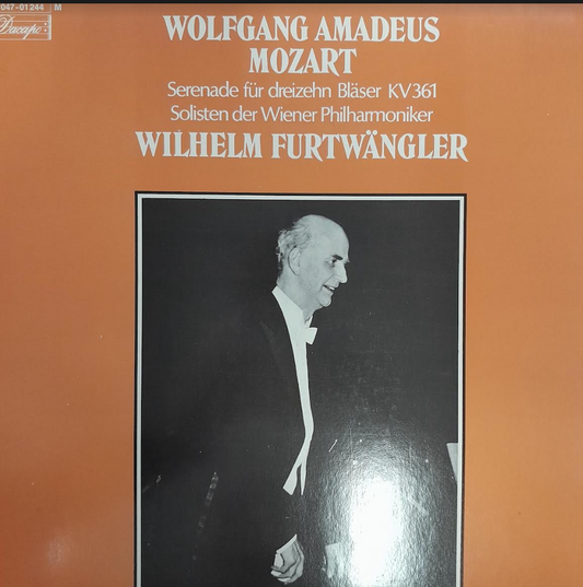 Vinyle Mozart Furtwängler Serenade für 13 Bläser KV 361 -3000 partitions, livres et vinyles d'occasion en vente sur notre site internet gastonmusicclub.fr Gaston Music Store