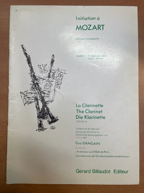 Guy Dangain Initiation à Mozart, cahier 2 - 15 études agréables