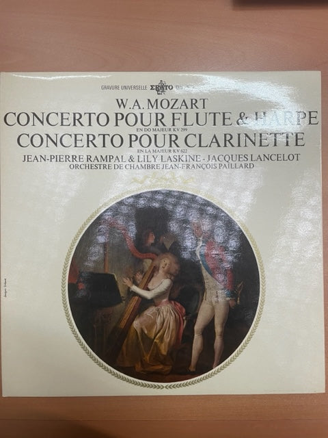 Vinyle Mozart Concerto pour flûte et harpe KV299 - Concerto pour clarinette KV 622