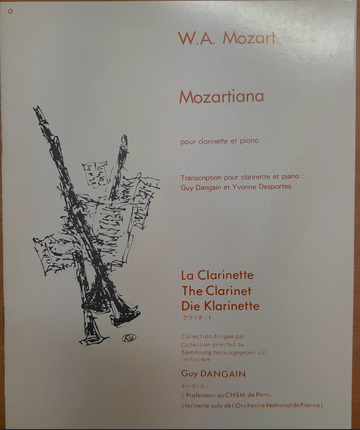 Mozart Mozartiana, transcription pour clarinette et piano-3000 partitions, livres et vinyles d'occasion en vente sur notre site internet gastonmusicclub.fr Gaston Music Store