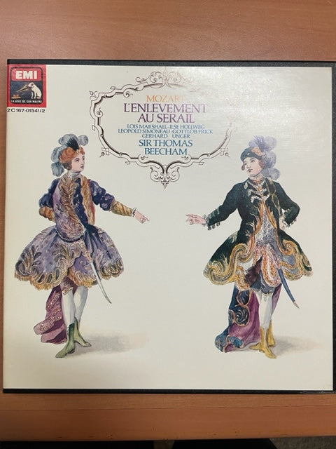 Vinyle Mozart L'enlèvement au sérail (coffret 2 disques) direction Sir Thomas Beecham