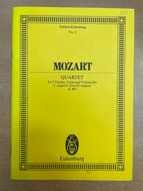 Mozart quatuor en sol mineur K 478 conducteur de poche 3000 partitions, livres et vinyles d'occasion  en vente sur notre site internet gastonmusicclub.fr Gaston Music Store