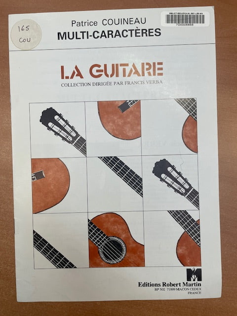 Patrice Couineau Multi-caractères la guitare -3000 partitions, livres et vinyles d'occasion en vente sur notre site internet gastonmusicclub.fr Gaston Music Store