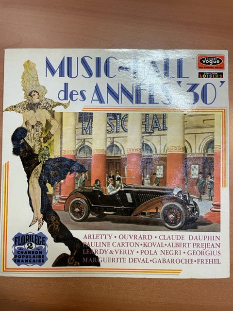 Vinyle Music-Hall des Années 30, auteurs divers-3000 partitions, livres et vinyles d'occasion en vente sur notre site internet gastonmusicclub.fr Gaston Music Store