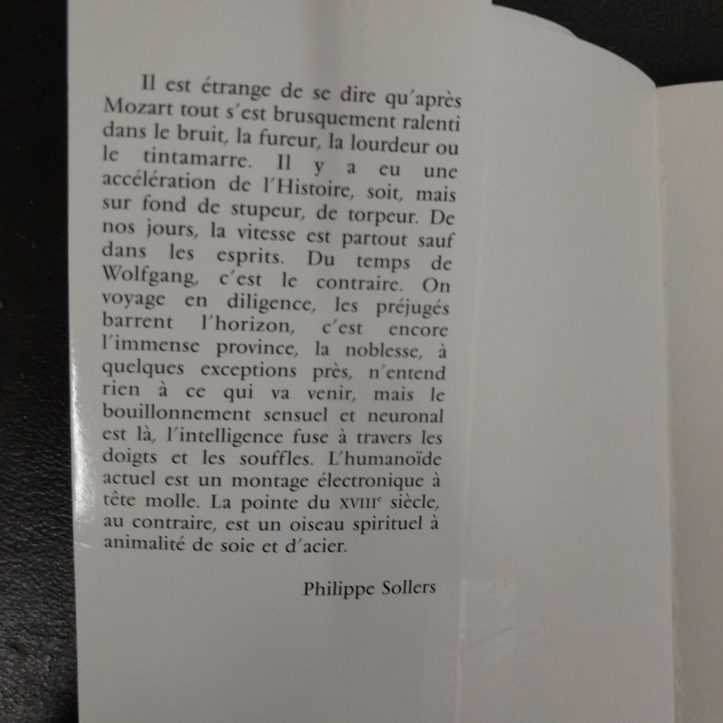 Mystérieux Mozart livre de Philippe Sollers