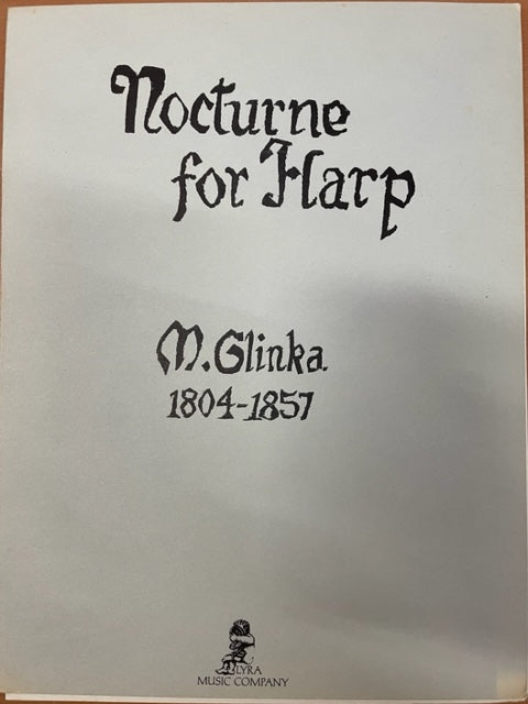 Glinka Nocturne for harp-3000 partitions, livres et vinyles d'occasion en vente sur notre site internet gastonmusicclub.fr Gaston Music Store