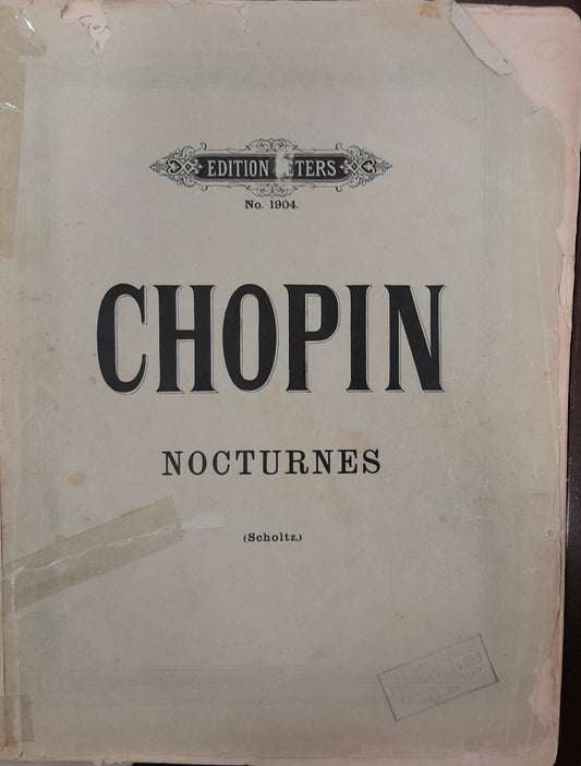 Frédéric Chopin Nocturnes (révision Scholtz) partition piano-3000 partitions, livres et vinyles d'occasion en vente sur notre site internet gastonmusicclub.fr Gaston Music Store