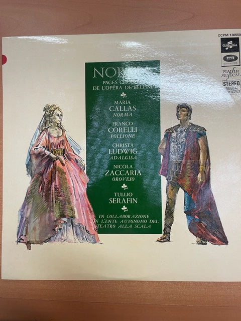 Vinyle Bellini Norma pages choisies de l'opéra direction Tulio Serafin - 3000 partitions, livres et vinyles d'occasion  en vente sur notre site internet gastonmusicclub.fr Gaston Music Store