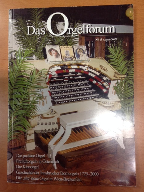 Das Orgelforum n° 6 revue d'orgue