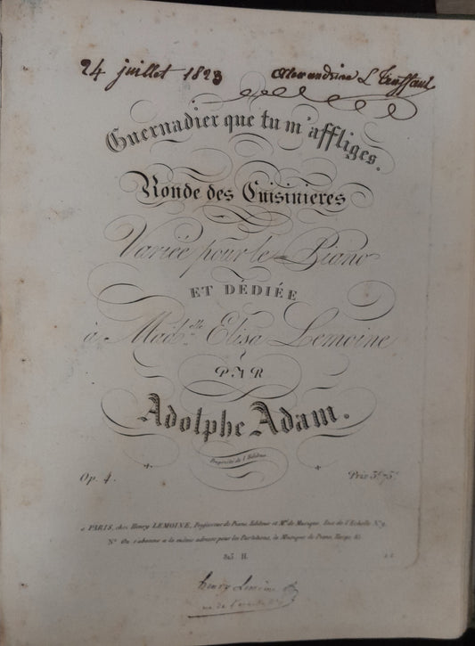 Ouverture du Barbier de Séville arrangé à 4 mains - Ronde des Cuisinières - Rondoletto