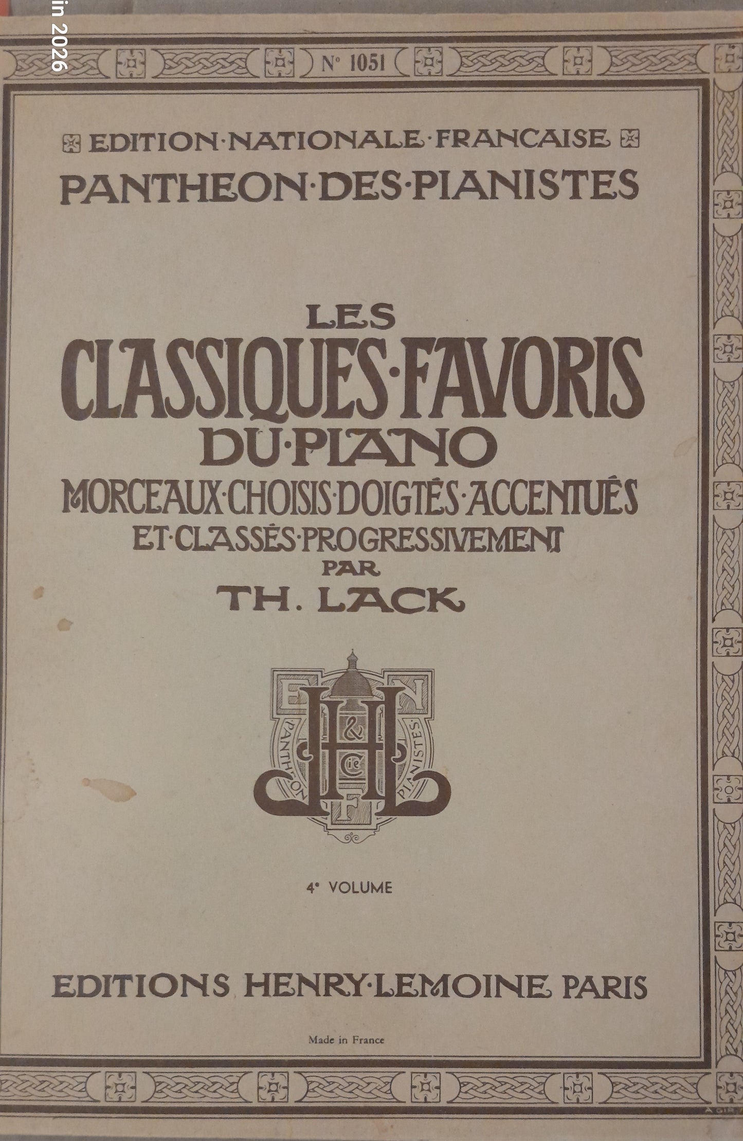 Les classiques favoris du piano - morceaux choisis volume 4 - 2 CD inclus