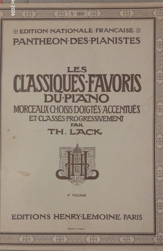 Les classiques favoris du piano - morceaux choisis volume 4 - 2 CD inclus