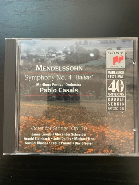 CD Felix Mendelssohn Pablo Casals Symphony n°4 - Octet for strings opus 20-3000 partitions, livres et vinyles d'occasion en vente sur notre site internet gastonmusicclub.fr Gaston Music Store