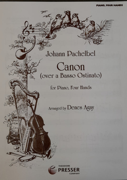 Johann Pachelbel Canon pour piano 4 mains-3000 partitions, livres et vinyles d'occasion en vente sur notre site internet gastonmusicclub.fr Gaston Music Store