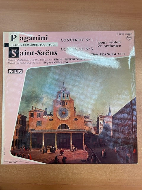 Vinyle Paganini - Saint-Saëns : Zino Francescatti, violon - 3000 partitions, livres et vinyles d'occasion en vente sur notre site internet gastonmusicclub.fr Gaston Music Store