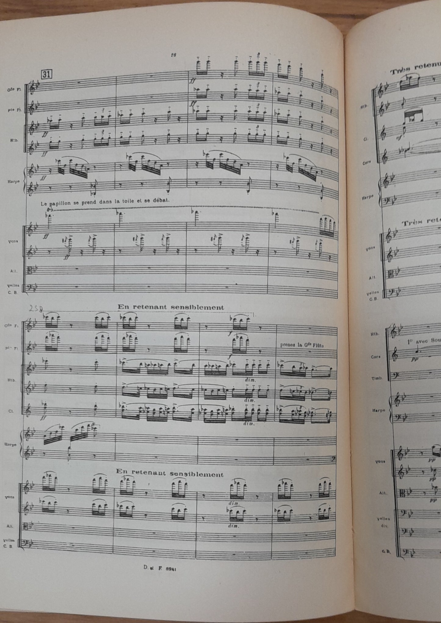 Partition Albert Roussel Le festin de l'araignée, ballet-pantomime - fragments symphoniques