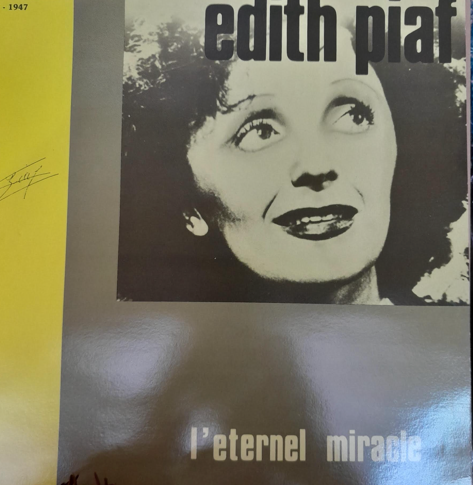 Vinyle Edith Piaf L'éternel miracle - Versions inédites live 1946-1947-3000 partitions, livres et vinyles d'occasion en vente sur notre site internet gastonmusicclub.fr Gaston Music Store