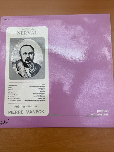 Vinyle poème de Gérard de Nerval lu par Pierre Vaneck - 3000 partitions, livres et vinyles d'occasion  en vente sur notre site internet gastonmusicclub.fr Gaston Music Store