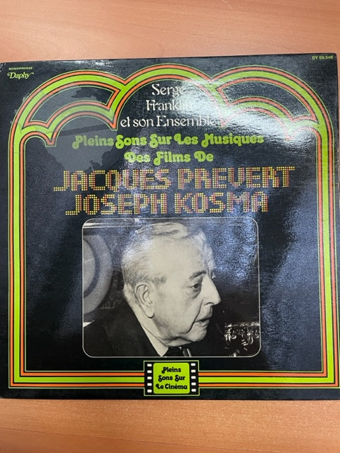 Vinyle Kosma Joseph Pleins sons sur les Musiques des films de Jacques Prévert et Joseph Kosma