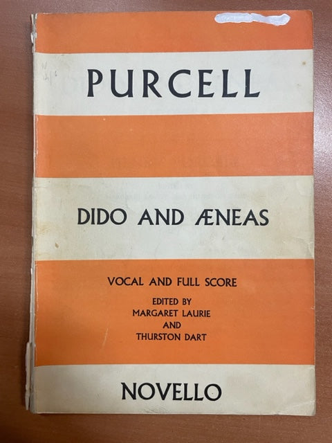 Henry Purcell Dido and Aeneas - vocal and full score