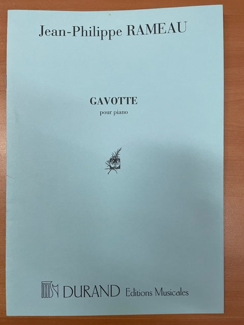 Jean Philippe Rameau Gavotte pour piano