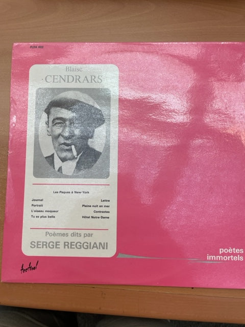 Vinyle Serge Reggiani Poèmes de Blaise Cendras (1887-1961)- 3000 partitions, livres et vinyles d'occasion  en vente sur notre site internet gastonmusicclub.fr Gaston Music Store