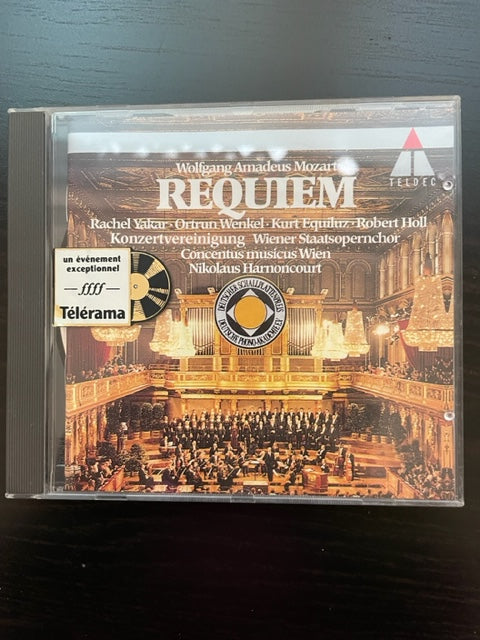 CD Mozart Requiem K.626 en ré mineur Nikolaus Harnoncourt