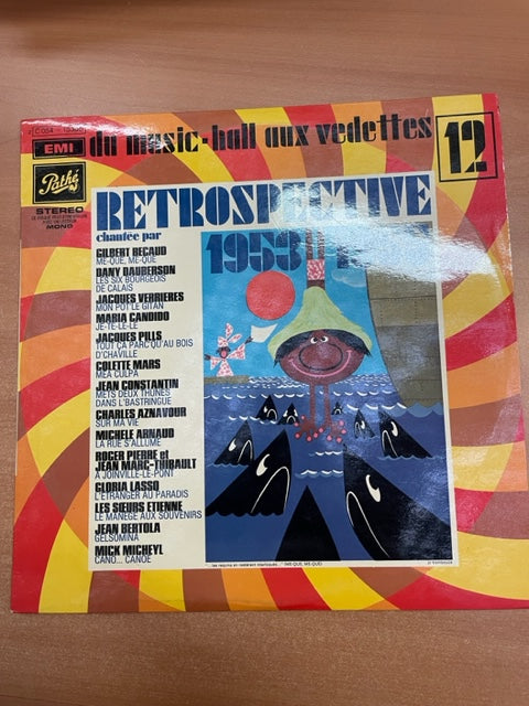 Vinyle Chansons Rétrospective 1953 - 1955-3000 partitions, livres et vinyles d'occasion en vente sur notre site internet gastonmusicclub.fr Gaston Music Store