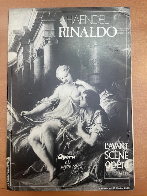 Haendel Rinaldo - Revue Avant-scène opéra n°72-3000 partitions, livres et vinyles d'occasion en vente sur notre site internet gastonmusicclub.fr Gaston Music Store