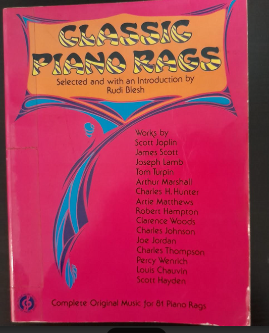 Rudi Blesh Classic piano rags 81 pieces