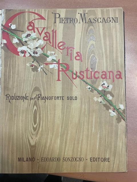 Pietro Mascagni Cavalleria Rusticana, réduction pour piano seul - 3000 partitions, livres et vinyles d'occasion  en vente sur notre site internet gastonmusicclub.fr Gaston Music Store