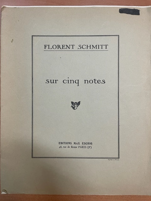 Florent-Schmitt Sur cinq notes, petite suite pour piano 4 mains