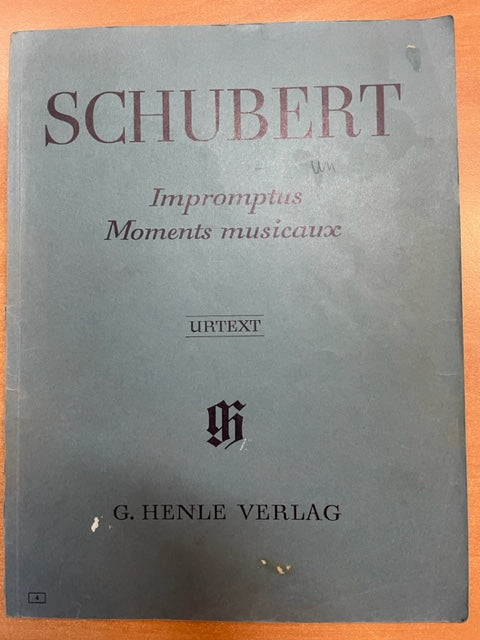 Franz Schubert Impromptus - Moments musicaux partition piano