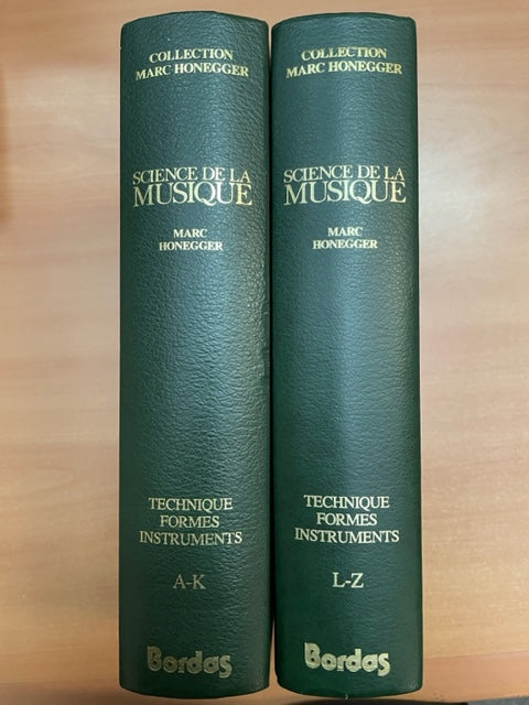 Marc Honegger Science de la musique en 2 volumes-3000 partitions, livres et vinyles d'occasion en vente sur notre site internet gastonmusicclub.fr Gaston Music Store