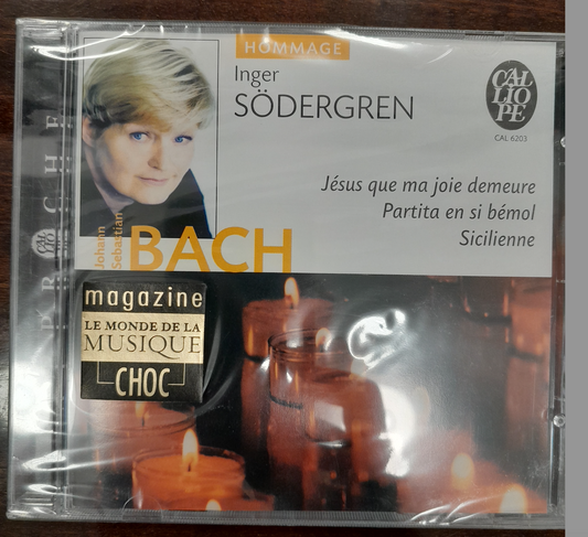 CD de Bach et Berg Inger Södergren au piano- 3000 partitions, livres et vinyles d'occasion  en vente sur notre site internet gastonmusicclub.fr Gaston Music Store