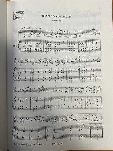 Solfège des solfèges singing exercices Volume 2 A Albert Lavignac